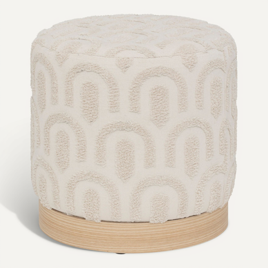 Atmosphera Pouf Jin Vert Cèdre - Siège Design Original 38x38x38 Cm