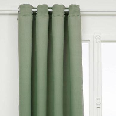 Rideau Occultant "odelie" Vert Céladon 135x240cm