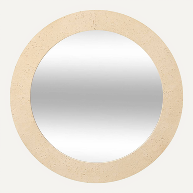 Miroir Mural Anaya Beige D78cm