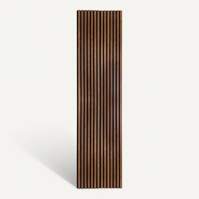 Panneau mural déco 240x60 cm COLVA Marron/Noir vue de face
