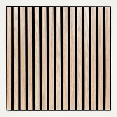 Panneau Mural Décoratif En Bois Clair 60 X 60 Cm