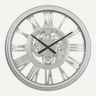 Horloge Ricky Argent D40cm
