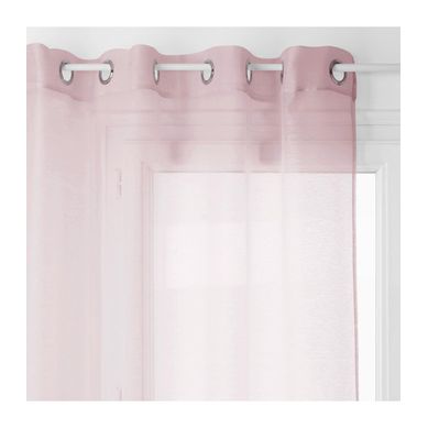 Voilage à Oeillets Rose 135 X 240 Cm
