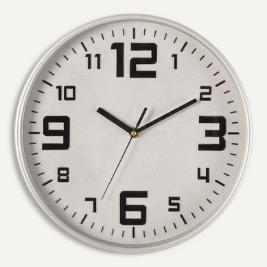 Pendule Murale Silencieuse Best Argent D 30 Cm