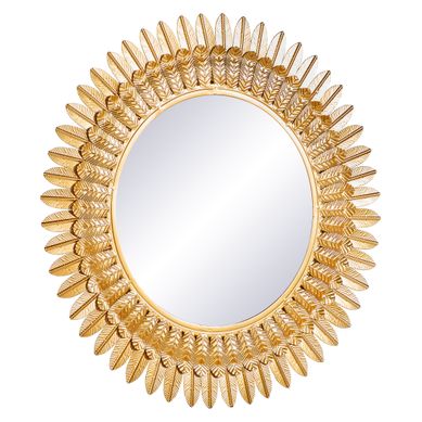 Miroir D.70 cm BOUTON D'OR Doré vue 3/4