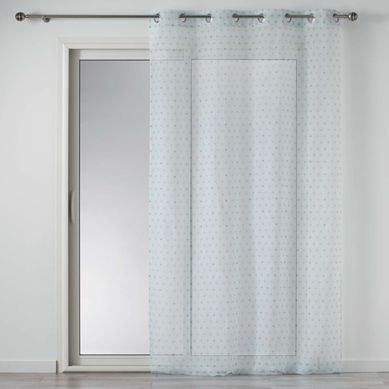 Rideau Voilage À Oeillets "constelline" 140x240cm Bleu