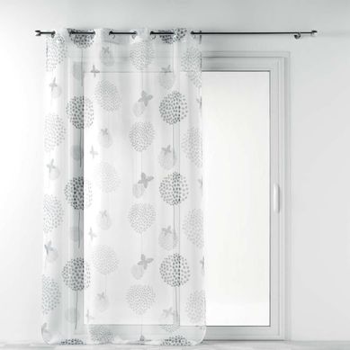 Rideau Voilage À Oeillets "baxo" 140x240cm Blanc