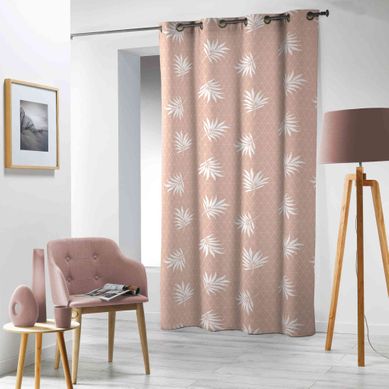 Rideau À Oeillets Zoosteria Rose 140x240