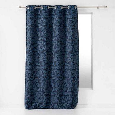 Rideau À Oeillets "rosalina" 140x260cm Bleu Navy