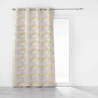 Rideau À Oeillets "médicis" 140x260cm Jaune