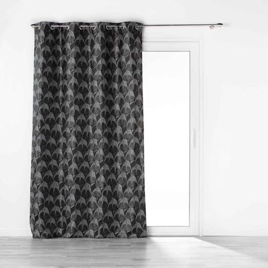 Rideau À Oeillets "floriani" 140x260cm Noir