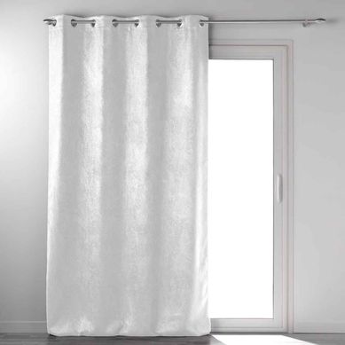 Rideau Occultant "mélodie" 135x240cm Blanc