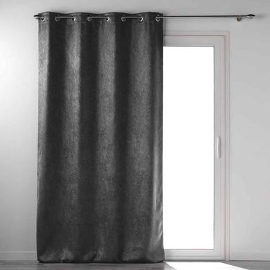 Rideau Occultant "mélodie" 135x280cm Anthracite