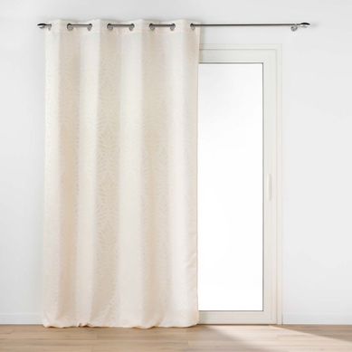 Rideau À Oeillets Jacquard "galilea" 140x260cm Naturel