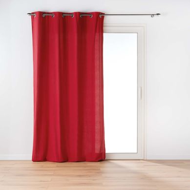 Rideau À Oeillets "twily" 135x260cm Rouge
