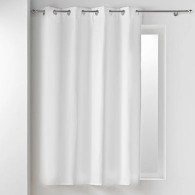 Rideau Court Isolant Thermique - 135x180 Cm - Blanc