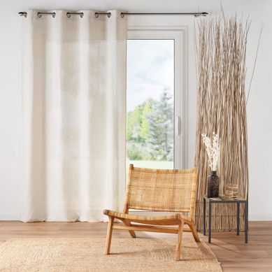 Rideau Effet Chiné Pauline 140x240 Cm Naturel