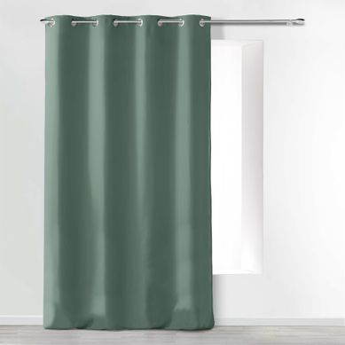 Rideau À Oeillets 140 X 280 Cm Microfibre Unie Absolu Cèdre – Grande Hauteur