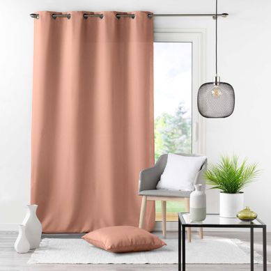 Rideau À Oeillets "essentiel" 140x280cm Rose Blush