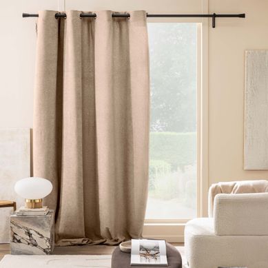 Rideau Obscurcissant Bouclette 140x260 Winona Sable