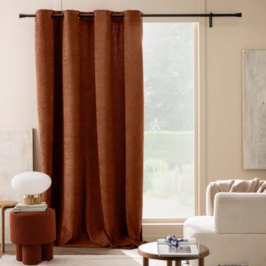 Rideau Obscurcissant Bouclette 140x260 Winona Terracotta