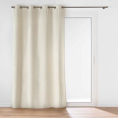 Rideau En Velours Relief "swing" 140x260cm Naturel