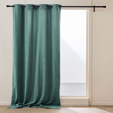 Rideau Isolant En Velours Côtelé "madison" 140x260cm Sauge