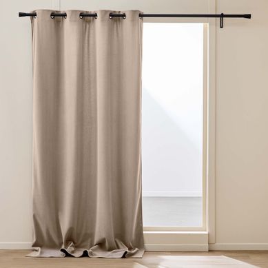 Rideau Thermique Velours 140x260 Madison Noisette