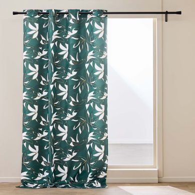 Rideau À Oeillets Imprimé "elsa" 140x280cm Vert