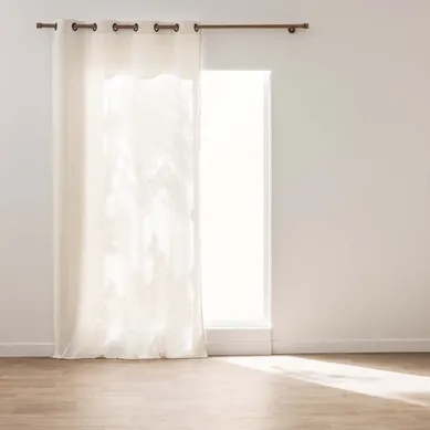 Rideau À Oeillets Effet Lin "cody" 140x260cm Naturel Rideau À Oeillets Effet Lin "cody" 140x260cm Naturel