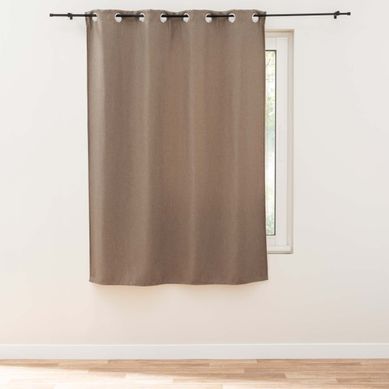 Rideau Occultant Tissé "tramina" 135x180cm Noisette