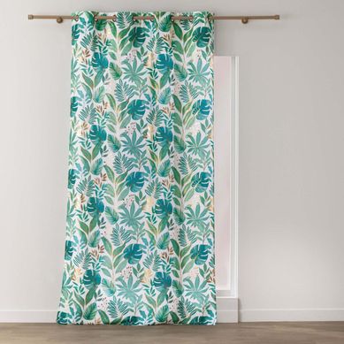 Rideau Imprimé À Oeillets "aloha" 140x260cm Vert