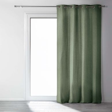 Rideau Occultant À Oeillets "chinea" 135x240cm Vert Cèdre