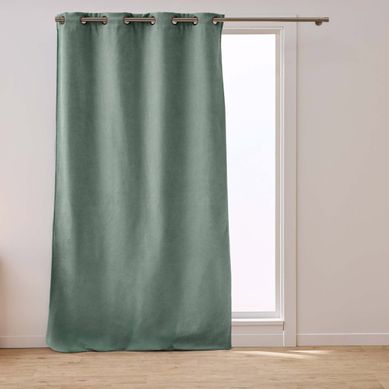 Rideau Isolant Thermique "spleen" 140x260cm Vert Cèdre