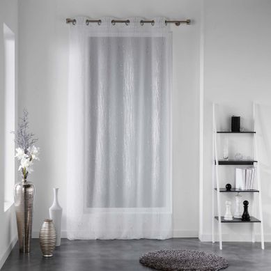 Voilage 140x240 cm FILIANE Blanc vue 3/4