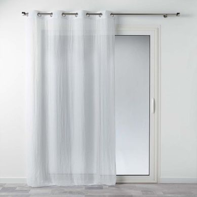 Rideau Voilage À Oeillets "mitsy" 140x240cm Blanc