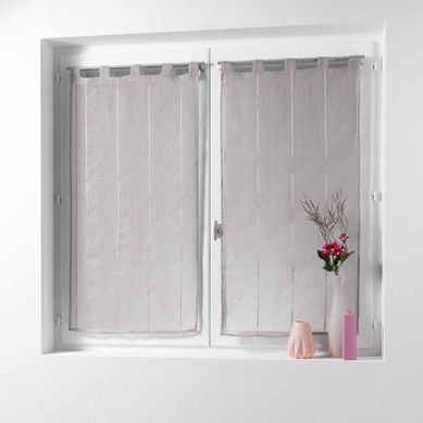 Paire De Voilages "linahe" 90x120cm Taupe