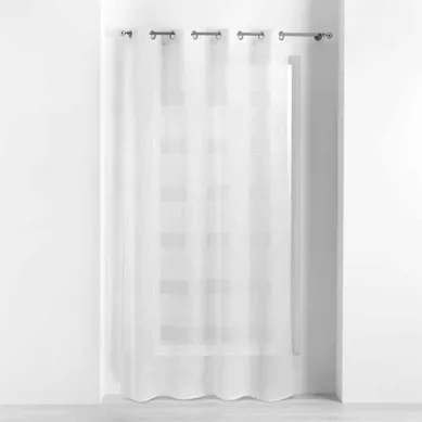 Rideau Voilage À Oeillets "ajourela" 140x240cm Blanc