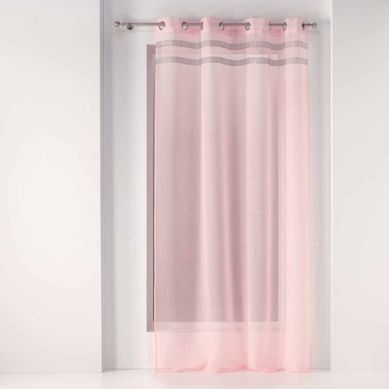 Rideau Voilage À Oeillets "satinela" 140x240cm Rose