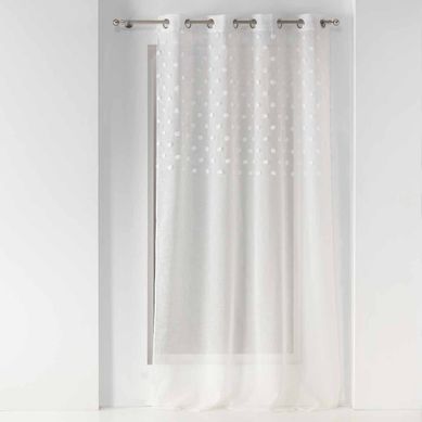 Rideau Voilage À Oeillets "mélusine" 140x240cm Blanc