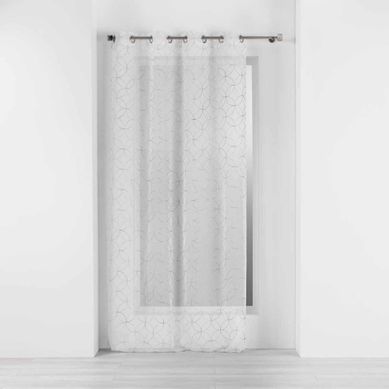 Rideau Voilage À Oeillets "olympia" 140x240cm Gris