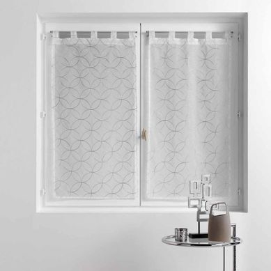 Paire De Voilages "olympia" 60x160cm Gris