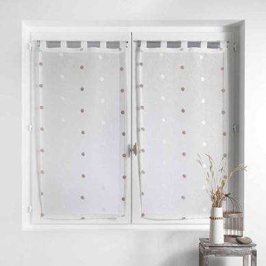 Paire De Voilages "lorna" 60x160cm Blanc Paire De Voilages "lorna" 60x160cm Blanc