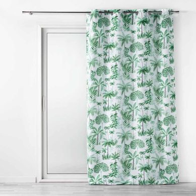 Rideau Voilage À Oeillets "amazonia" 140x240cm Vert