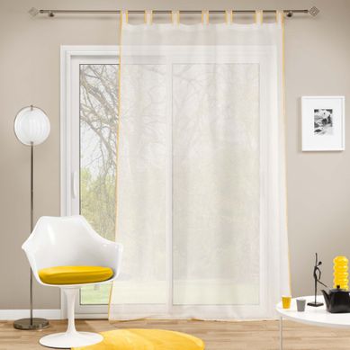 Voilage Casalina Blanc/jaune 140x240 Cm