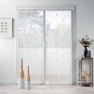 Paire De Voilages "chenilla" 70x240cm Naturel