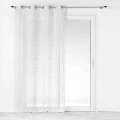 Voilage 140x240 cm AMAZIA Blanc vue 3/4
