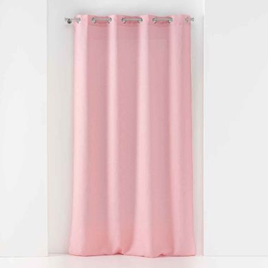 Rideau Voilage À Oeillets "soane" 140x240cm Rose