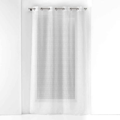 Rideau Voilage À Oeillets "opalia" 140x280cm Blanc
