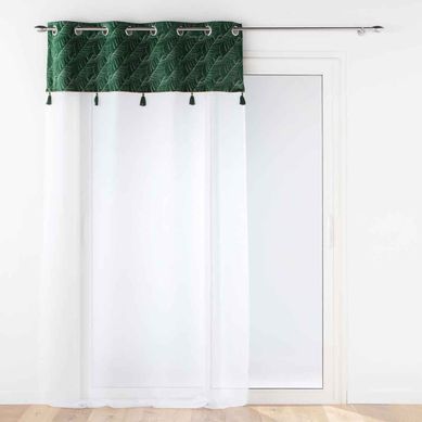 Rideau Voilage À Oeillets "palmina" 140x240cm Vert